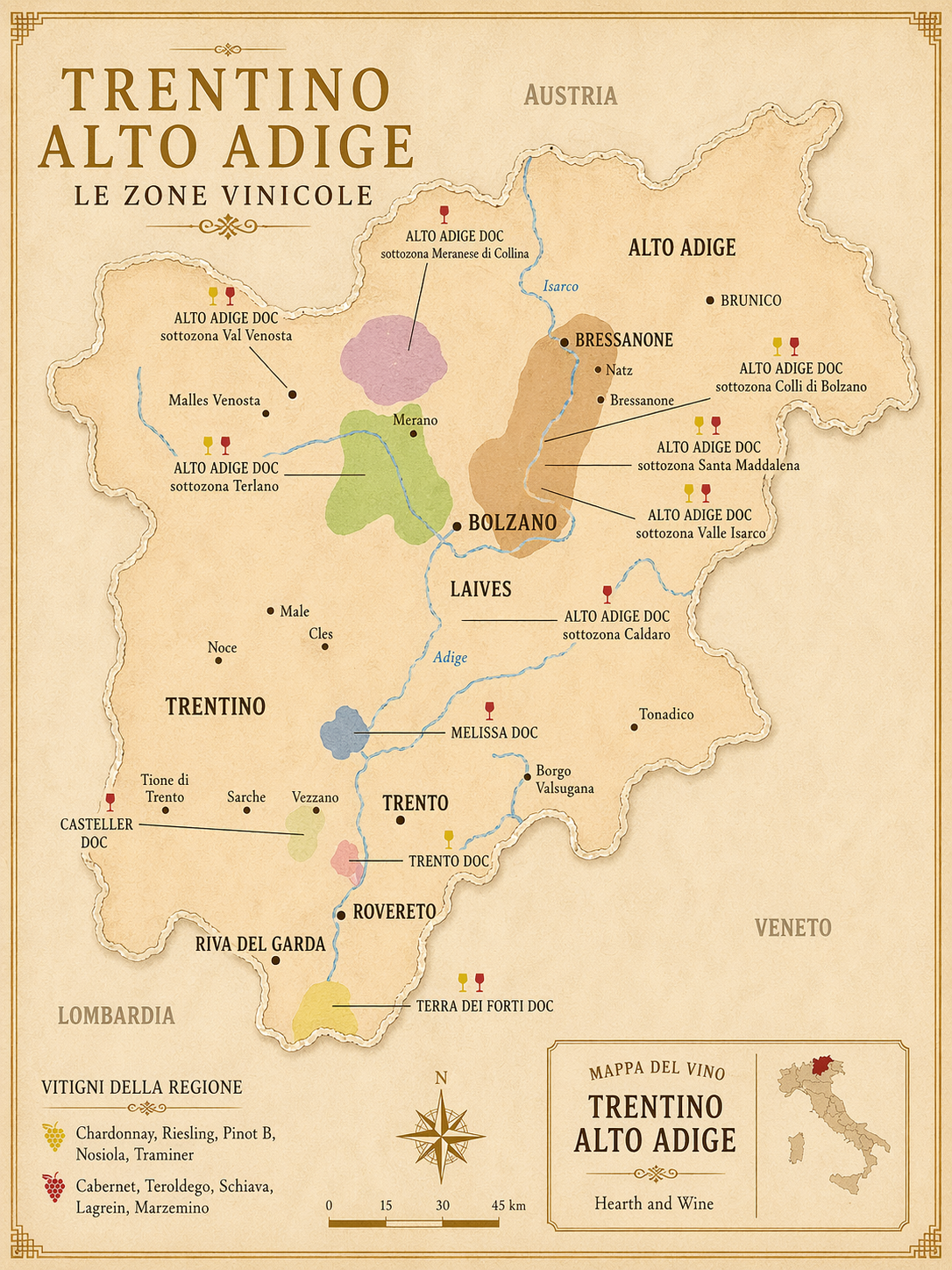 Mappa Alto Adige