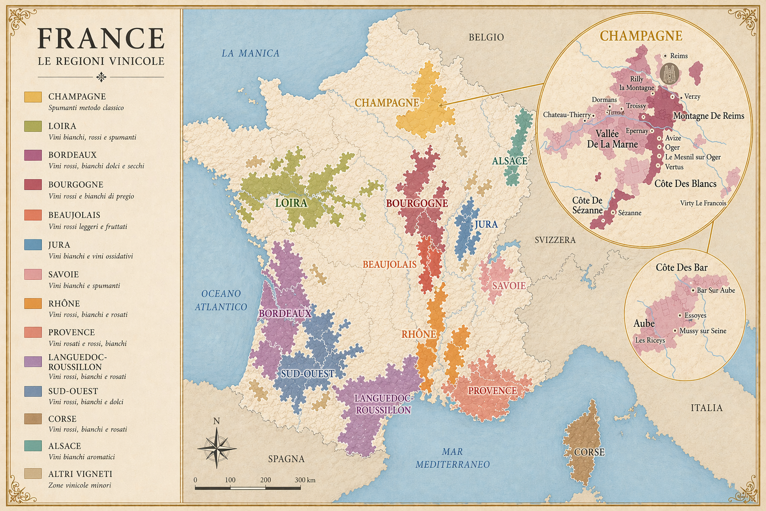 Mappa Francia · Champagne
